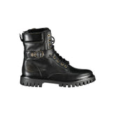 Bottes Tommy Hilfiger en cuir noir pour femmes