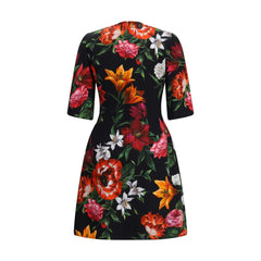 Robe midi fleurie Dolce & Gabbana