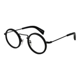 Monture de lunettes unisexe noire Yohji Yamamoto