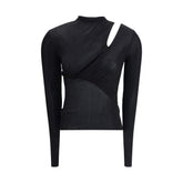 Haut en maille à manches longues Self-Portrait