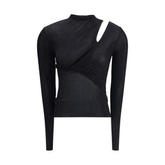 Haut en maille à manches longues Self-Portrait