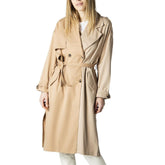 Manteau en polyester beige uniquement