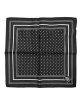 Foulard Dolce & Gabbana pour homme à pois noirs et blancs
