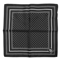 Foulard Dolce & Gabbana pour homme à pois noirs et blancs