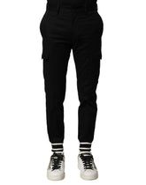 Pantalon cargo Dolce & Gabbana en coton noir pour homme