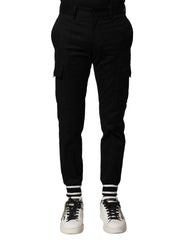 Pantalon cargo Dolce & Gabbana en coton noir pour homme