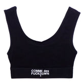Haut en coton noir pour femme Comme Des Fuckdown
