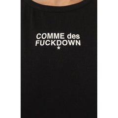 Débardeur noir en coton pour femme Comme Des Fuckdown