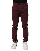 Jean skinny en coton stretch bordeaux CYCLE pour homme