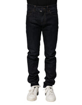 Jean skinny en coton noir Dolce & Gabbana pour homme