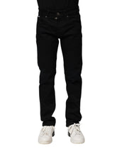 Jean skinny en coton noir Dolce & Gabbana