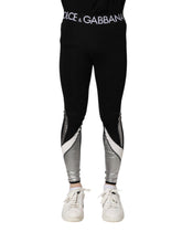 Leggings skinny pour homme Dolce & Gabbana en nylon noir et argent