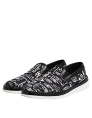 Mocassins Dolce & Gabbana noirs imprimés pour homme