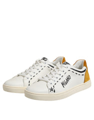 Baskets basses Dolce & Gabbana MILANO en cuir blanc
