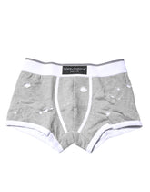 Dolce & Gabbana graue Boxershorts aus Baumwollstretch (Regular)