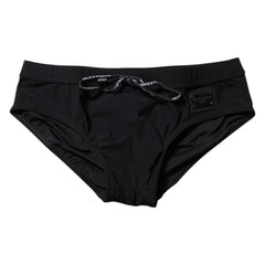 Slip de bain homme Dolce & Gabbana avec logo noir