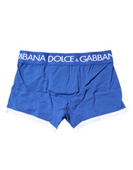 Dolce & Gabbana Boxershorts mit blauem Logobund