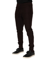 Pantalon de jogging en cachemire marron Dolce & Gabbana pour homme