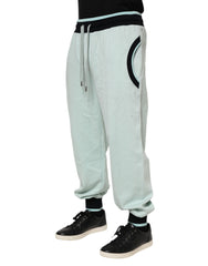 Pantalon de jogging Dolce & Gabbana vert clair en coton pour homme