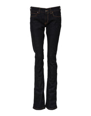 Jean skinny taille mi-haute en coton bleu foncé GF Ferre