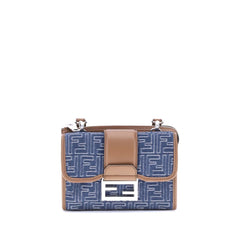 Fendi Baguette denim Shoulder Bag