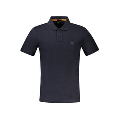 Polo Hugo Boss bleu en coton