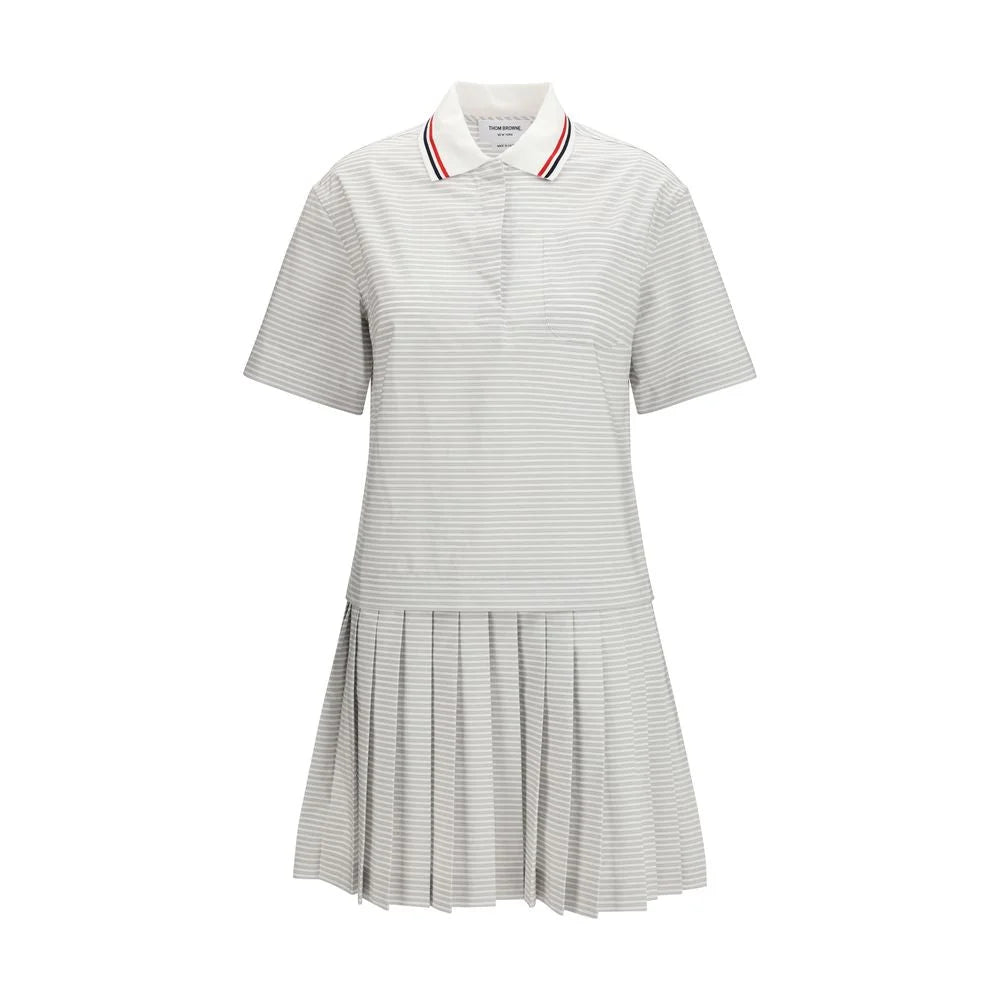 Thom Browne Gray Cotton Casual Dress