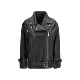 PINKO Black Leather Jacket