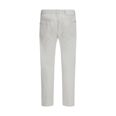 Dsquared² White Cotton Slim Fit Jeans