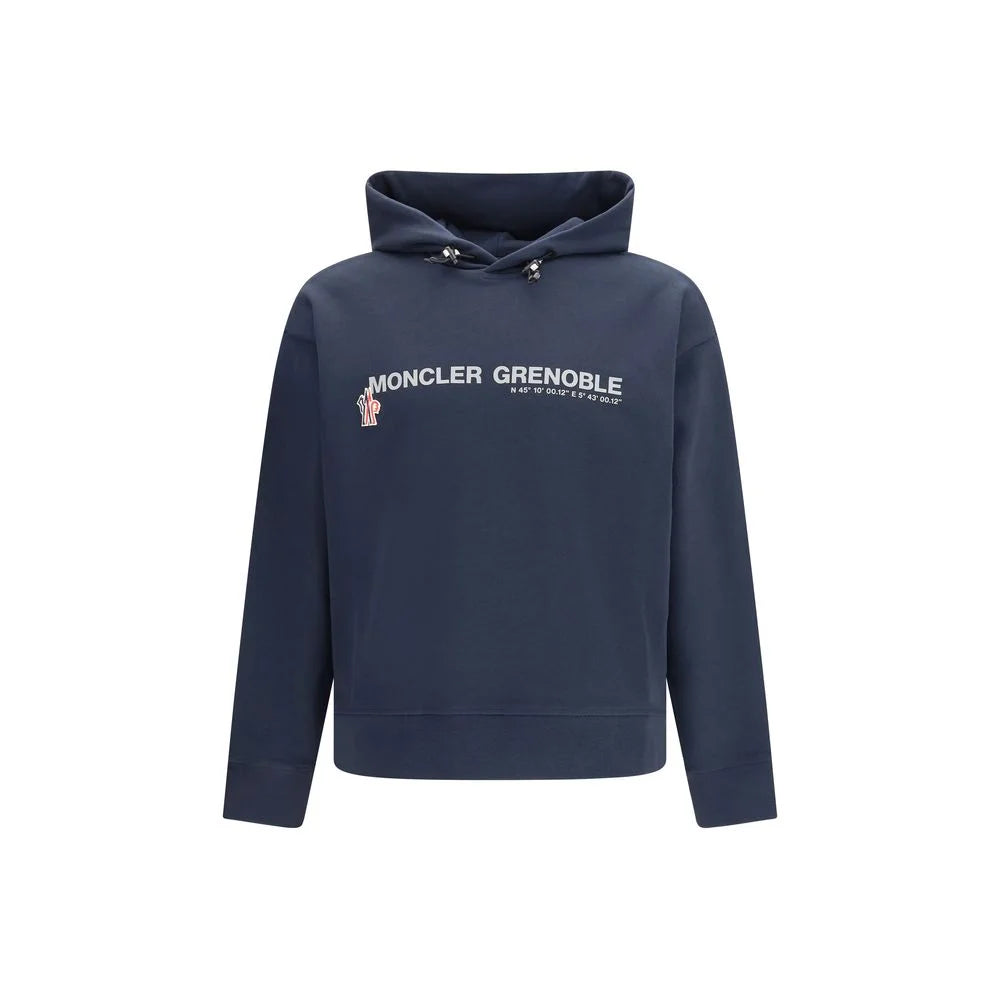 Moncler Grenoble Blue Cotton Sportswear
