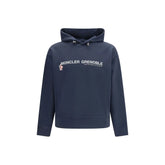 Moncler Grenoble Blue Cotton Sportswear