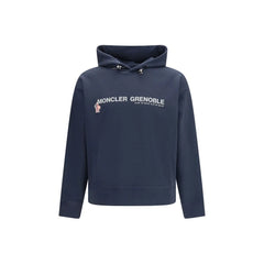 Moncler Grenoble Blue Cotton Sportswear