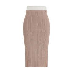 Diesel Multicolor Viscose Midi Skirt