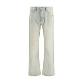 7FOR Cream Cotton Bootcut Jeans