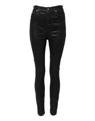 Jean skinny taille haute noir Dolce & Gabbana GRACE
