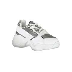 Baskets blanches en polyester Emporio Armani