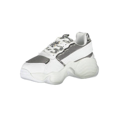 Baskets blanches en polyester Emporio Armani