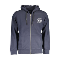 La Martina Herrenpullover aus blauer Baumwolle