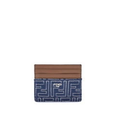 Porte-cartes Fendi en denim