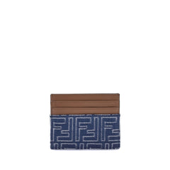 Porte-cartes Fendi en denim