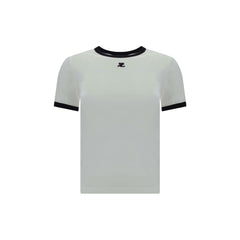 T-shirt à logo Courrèges