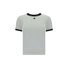 T-shirt à logo Courrèges