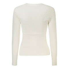 Pull en viscose blanc Guess Jeans