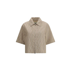 Veste courte en chambray Fendi