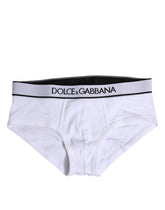 Dolce & Gabbana Weiße Baumwoll-Stretch-Slips