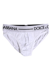 Dolce & Gabbana Weiße Baumwoll-Stretch-Slips