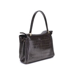 Sac bandoulière Balenciaga Rodeo en cuir imprimé crocodile