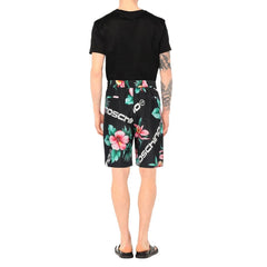 Short en soie à imprimé floral Moschino Couture