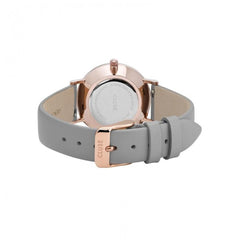 Montre Cluse en cuir gris