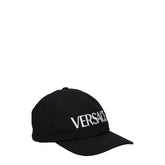 Versace Black Cotton Caps (Baseball Hat)